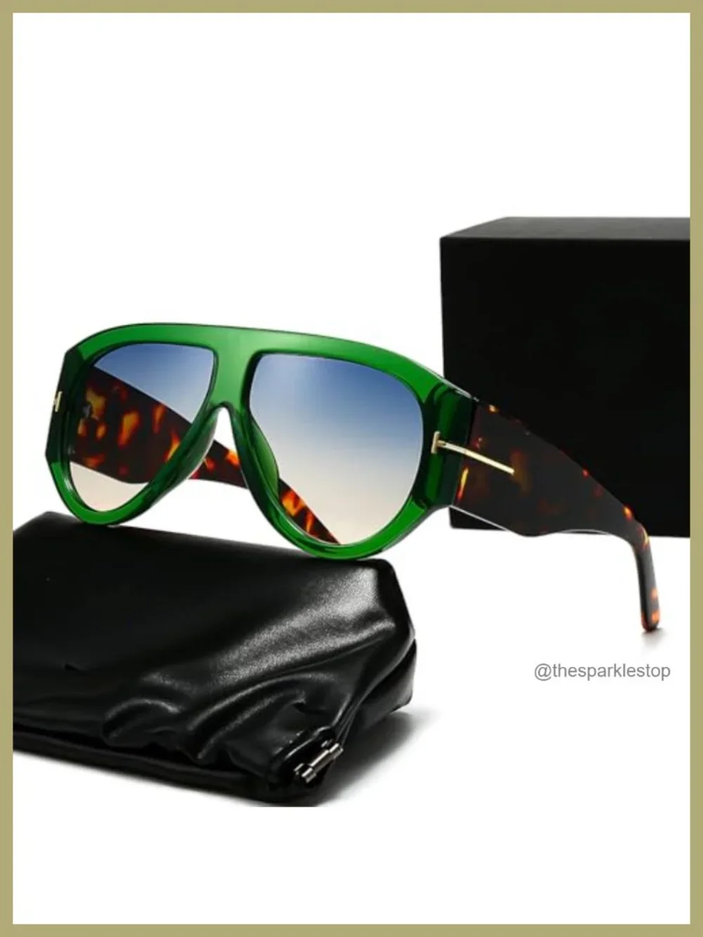 3 Pack Oversized Aviator Sunglasses for Women Men UV400 Protection Large Square